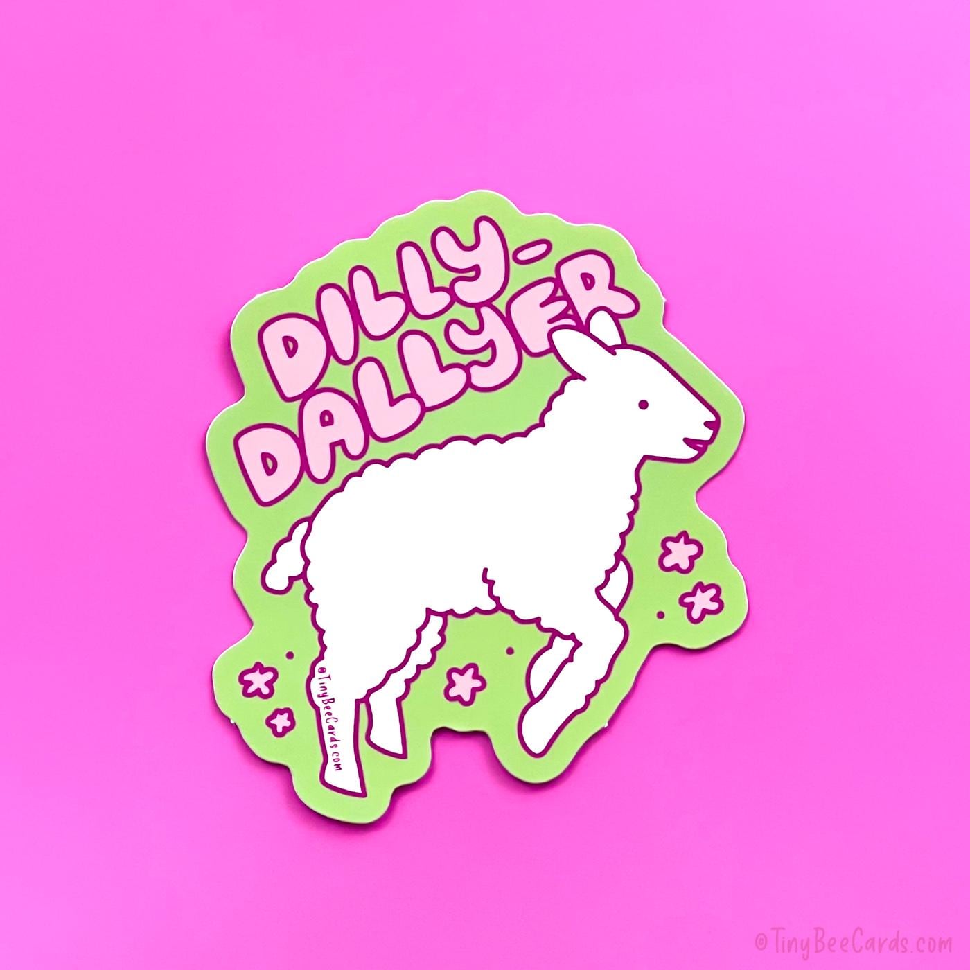 Dilly Dallyer Lamb Vinyl Sticker