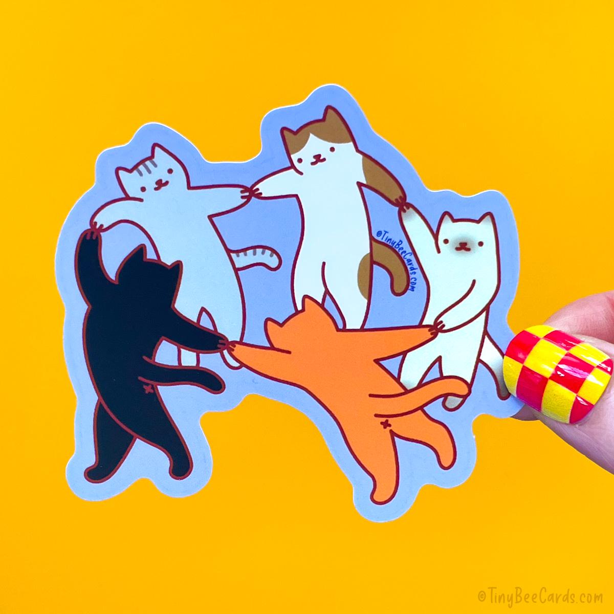 Matisse The Dance Cats Vinyl Sticker