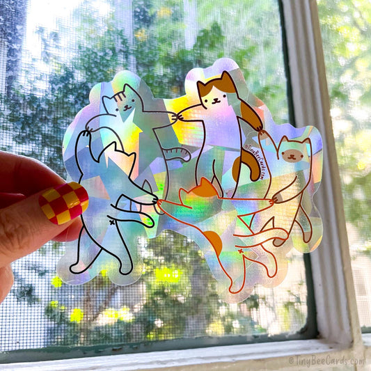 Matisse The Dance Cats Classic Art Suncatcher Decal