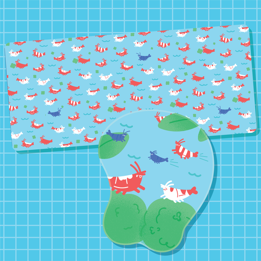 [PREORDER] Marimo Shrimp Squishy Mousepad