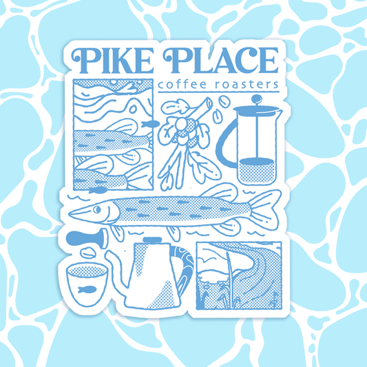 Pike Plvce Coffee Roasters Sticker