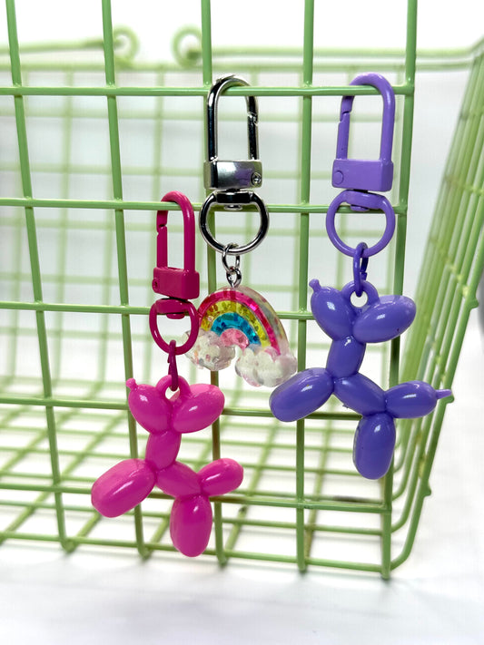 Balloon Dog Keychain and Bag Charm