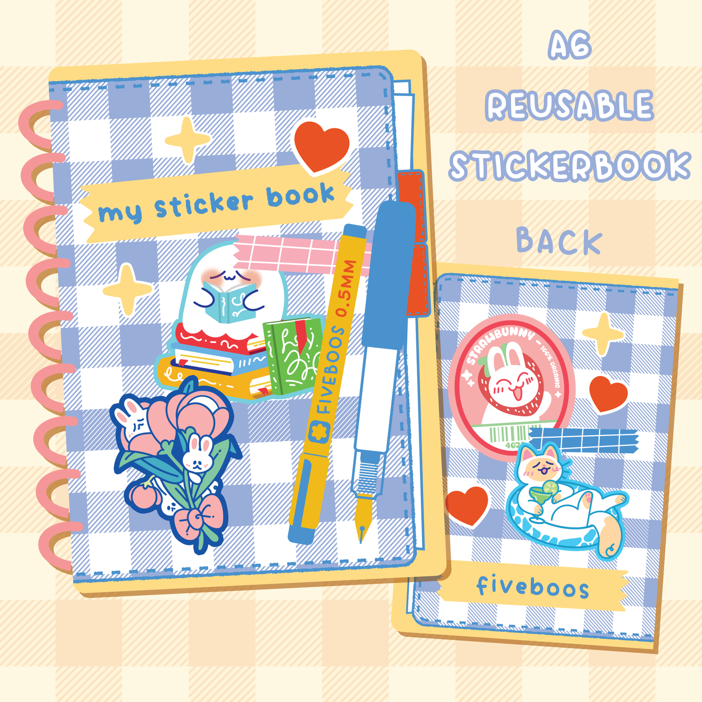 Sticker Collector Reusable Sticker Book
